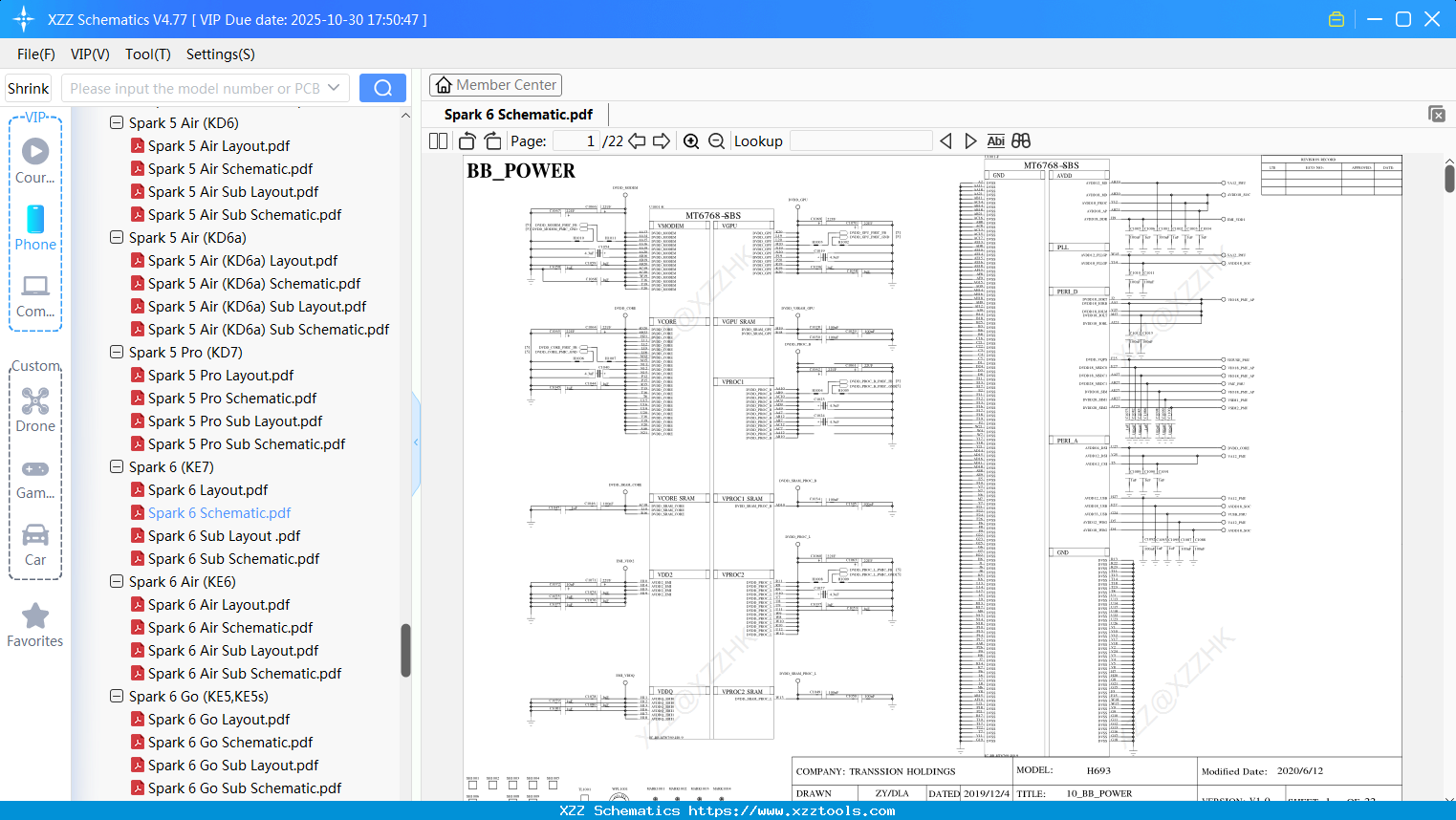 Tecno Spark 6 Schematic